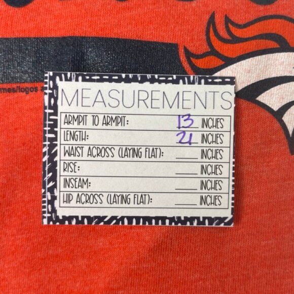 NFL TEAM APPAREL | Girl's Denver Broncos Lightweight Stretch Tee | Size M/8 - Picture 10 of 11